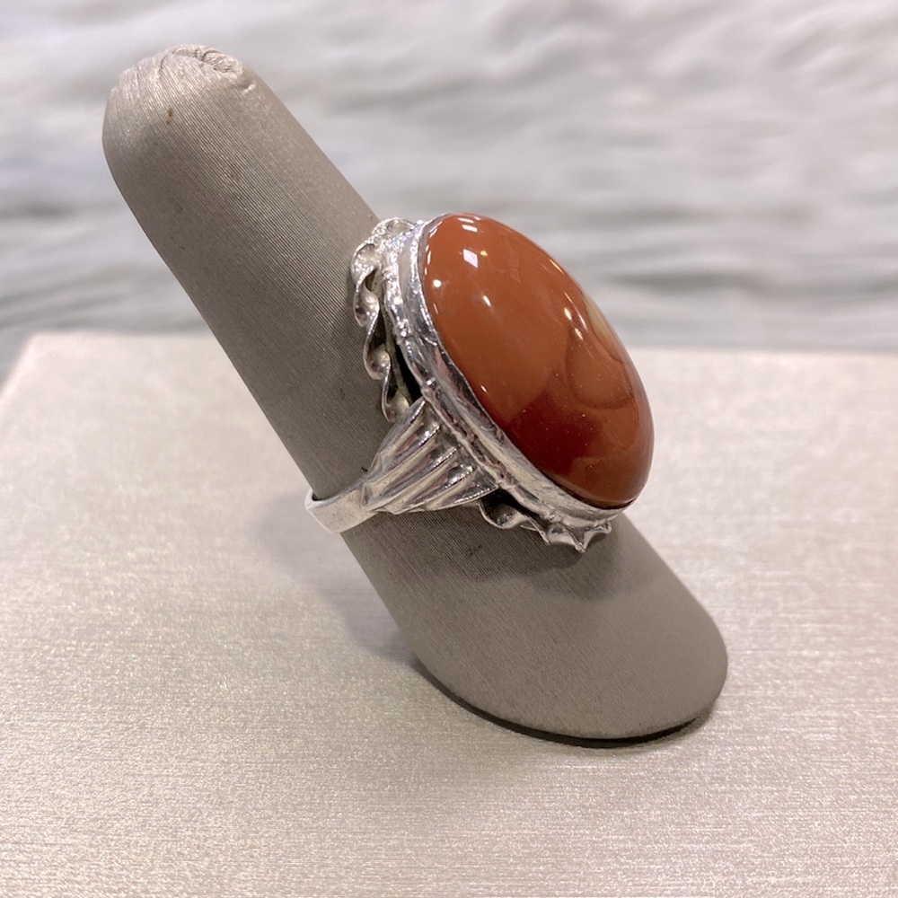 Sterling Silver Jasper Statement Ring - image 4